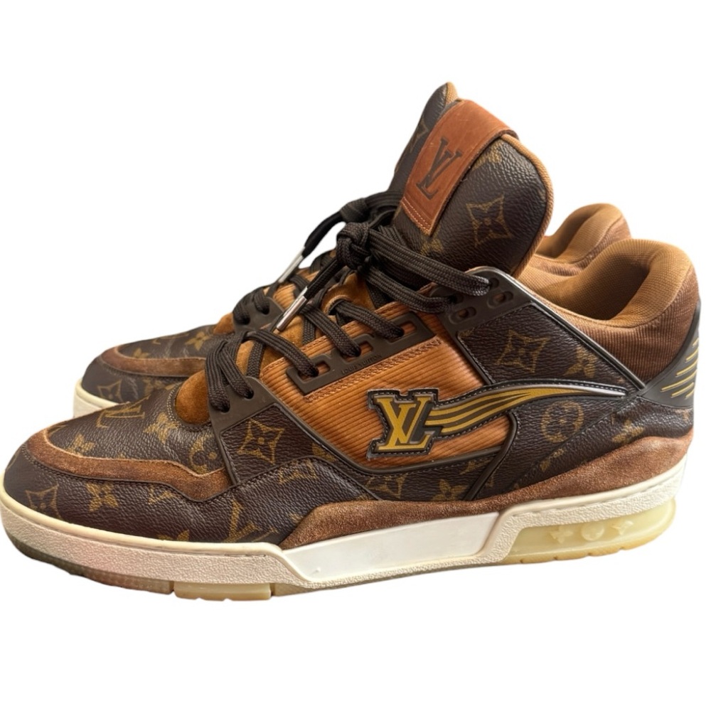 Authentic Louis Vuitton Ebene Monogram Trainers size 12